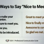 Other Ways to Say other ways to say nice to e meet you 2