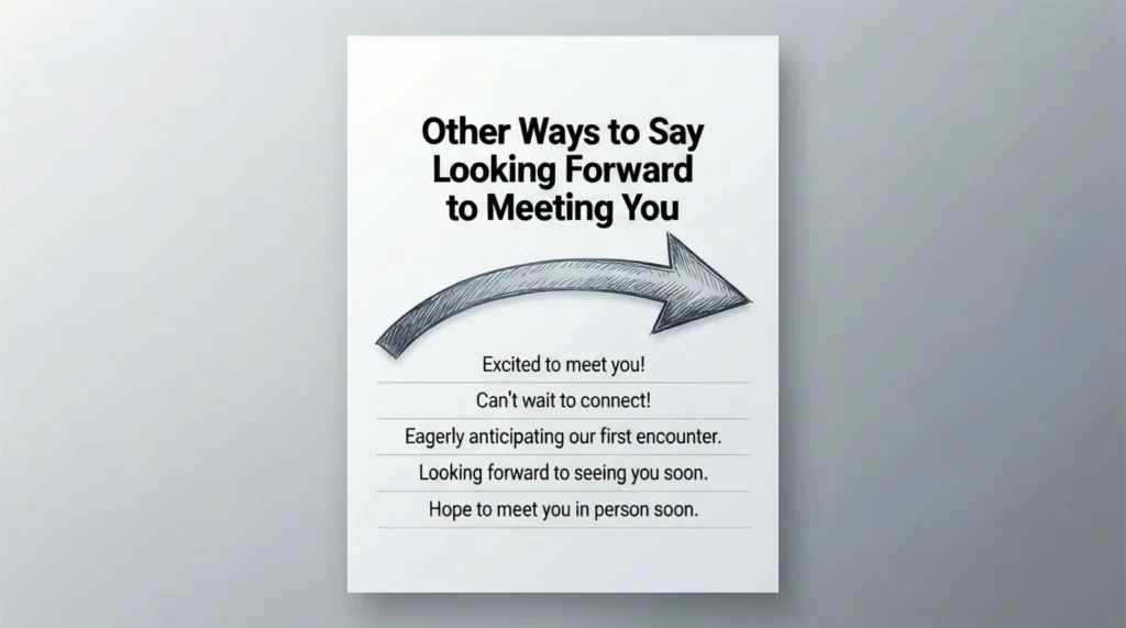 Other Ways to Say Looking Forward to Meeting You