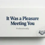 How to Say Pleasure Meeting You