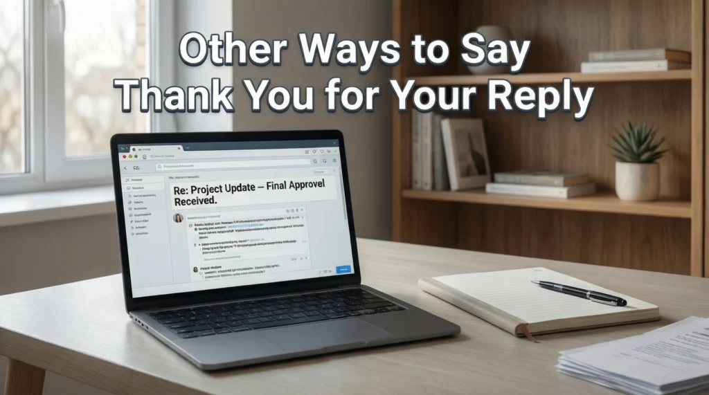 Other Ways to Say Thank You for Your Reply