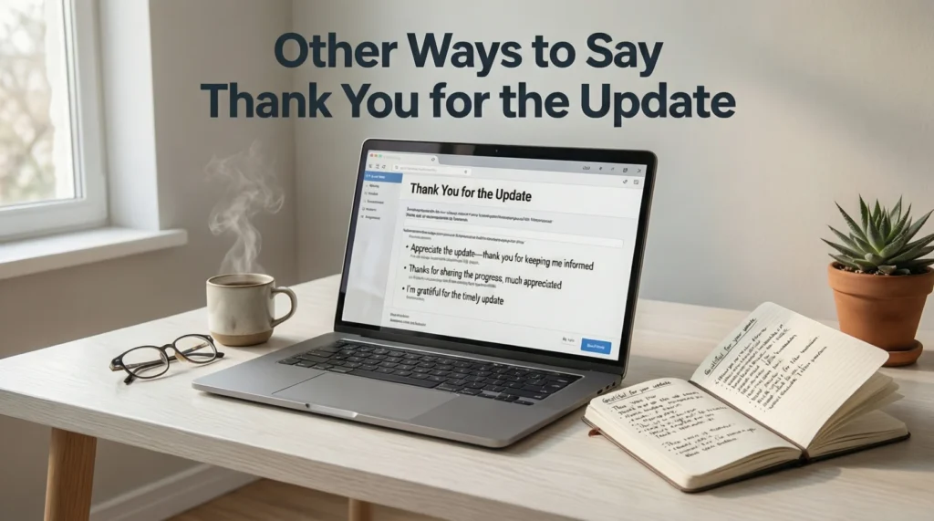 Other Ways to Say Thank You for the Update