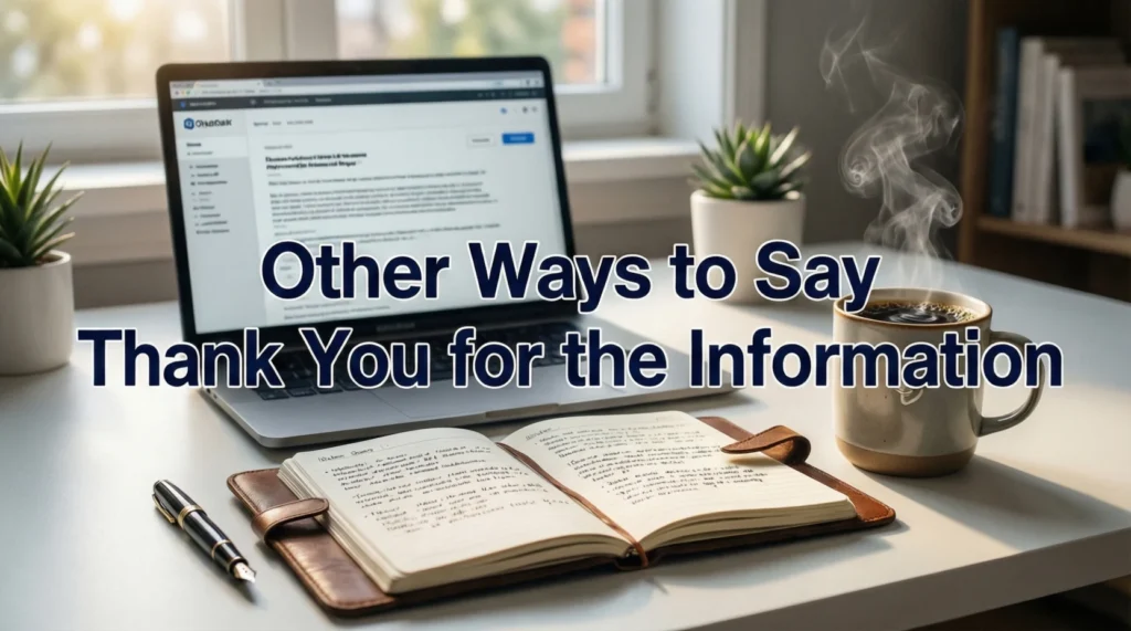 Other Ways to Say Thank You for the Information