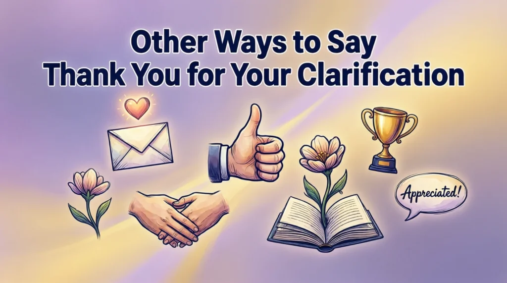 Other Ways to Say Thank You for Your Clarification
