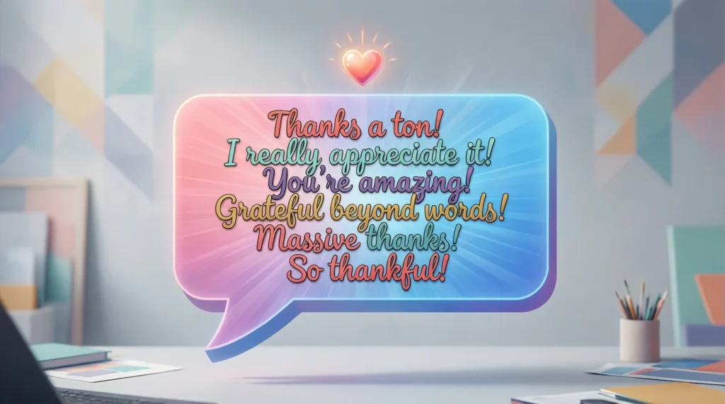 Other Ways to Say Thank You for Your Help