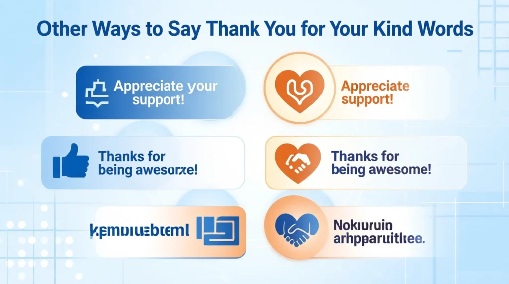 Other Ways to Say Thank You for Your Kind Words