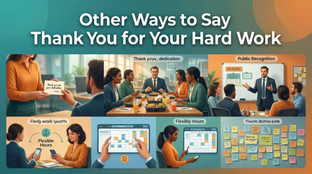 Other Ways to Say Thank You for Your Hard Work