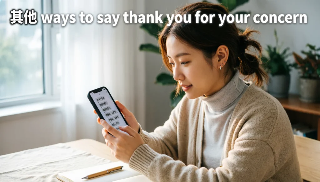 Other Ways to Say Thank You for Your Concern