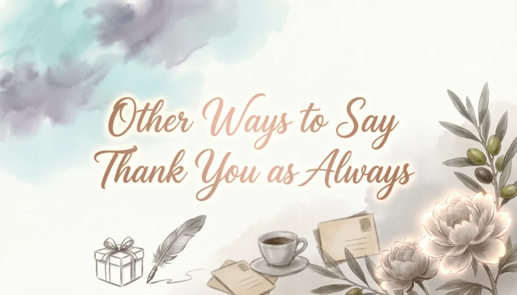 Other Ways to Say Thank You as Always