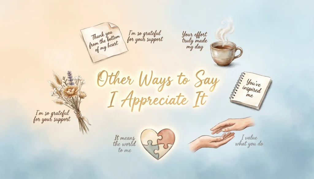 Other Ways to Say I Appreciate It