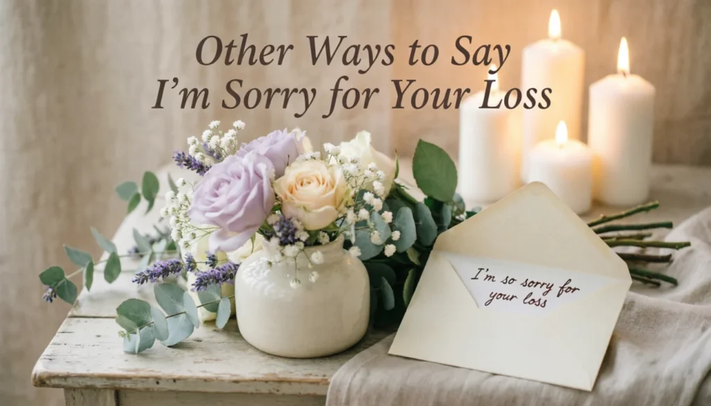 Other Ways to Say I’m Sorry for Your Loss