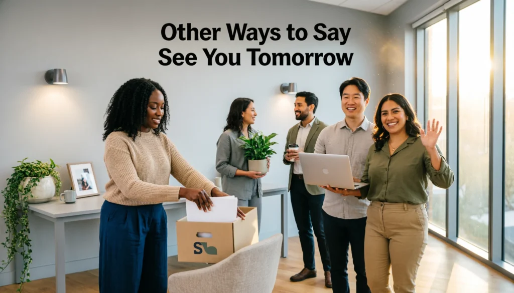 Other Ways to Say See You Tomorrow