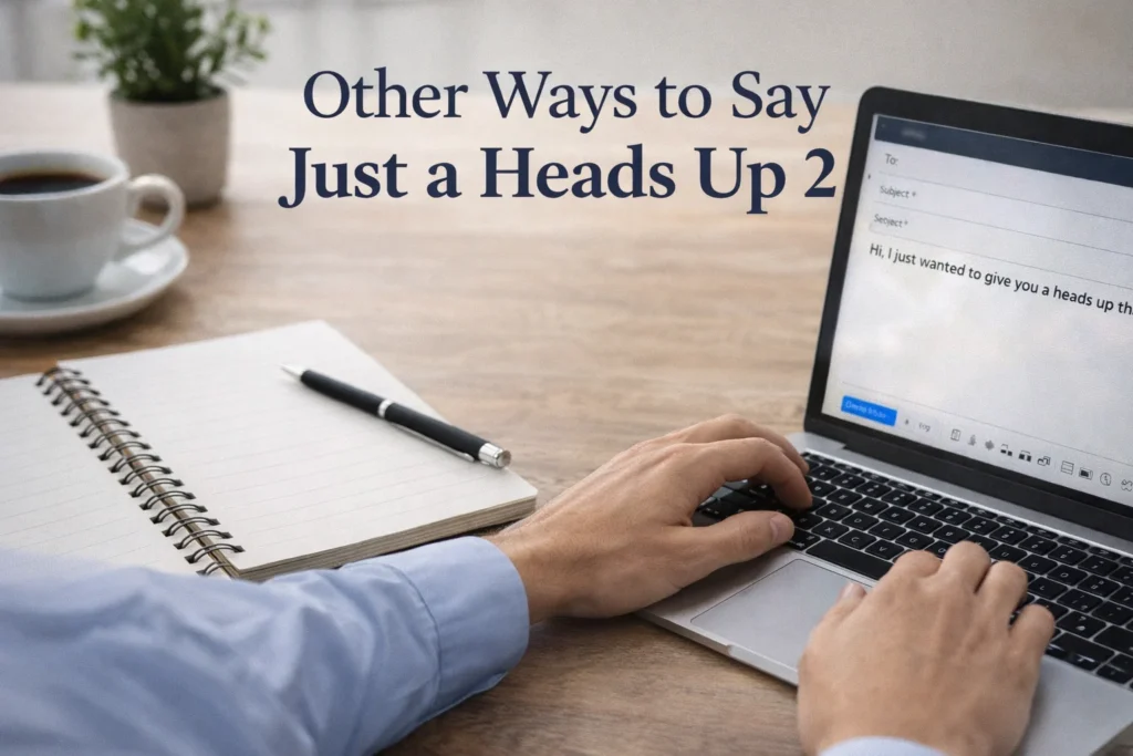 Other Ways to Say Just a Heads Up 2