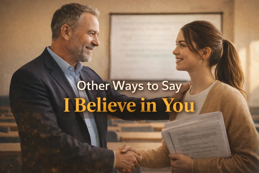 Other Ways to Say I Believe in You