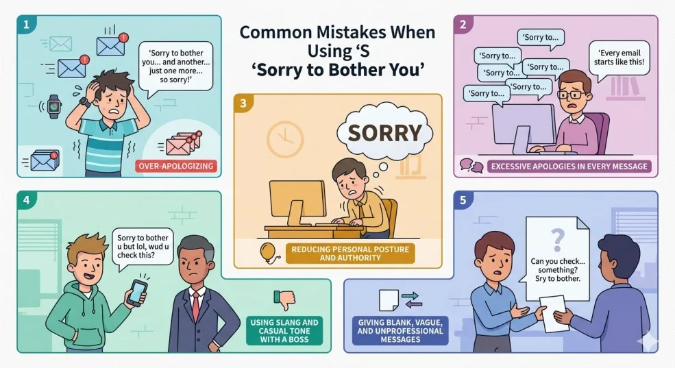 Common Mistakes When Using “Sorry to Bother You”