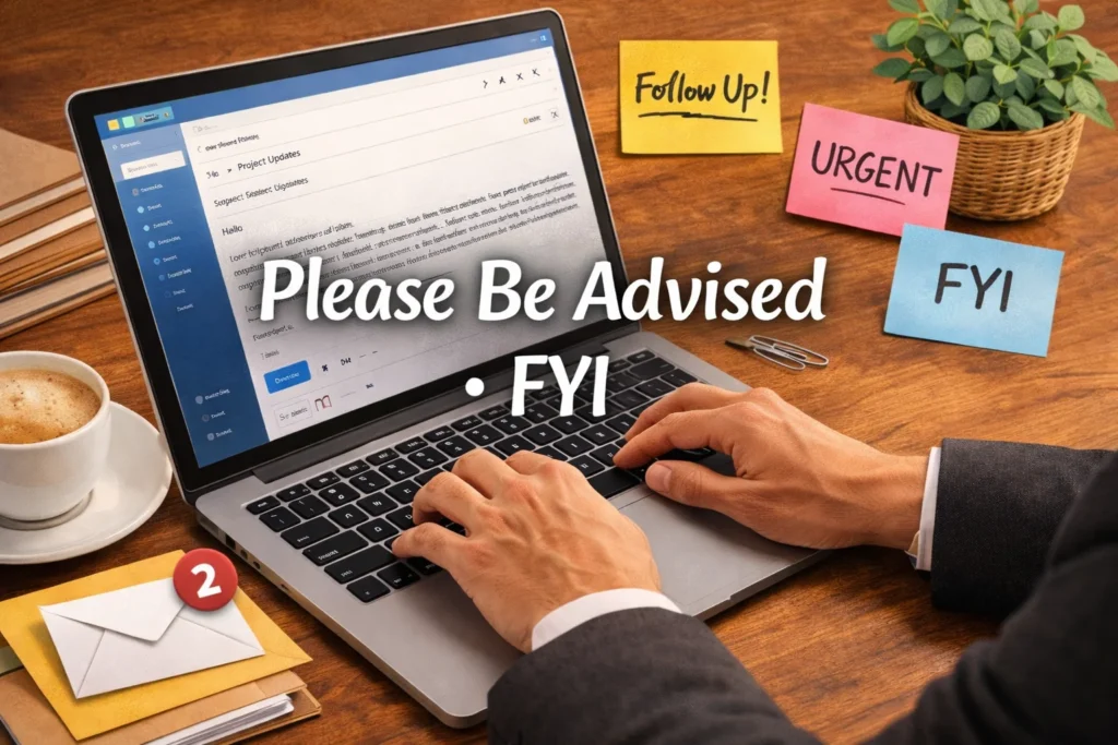 Other Ways to Say “Please Be Advised