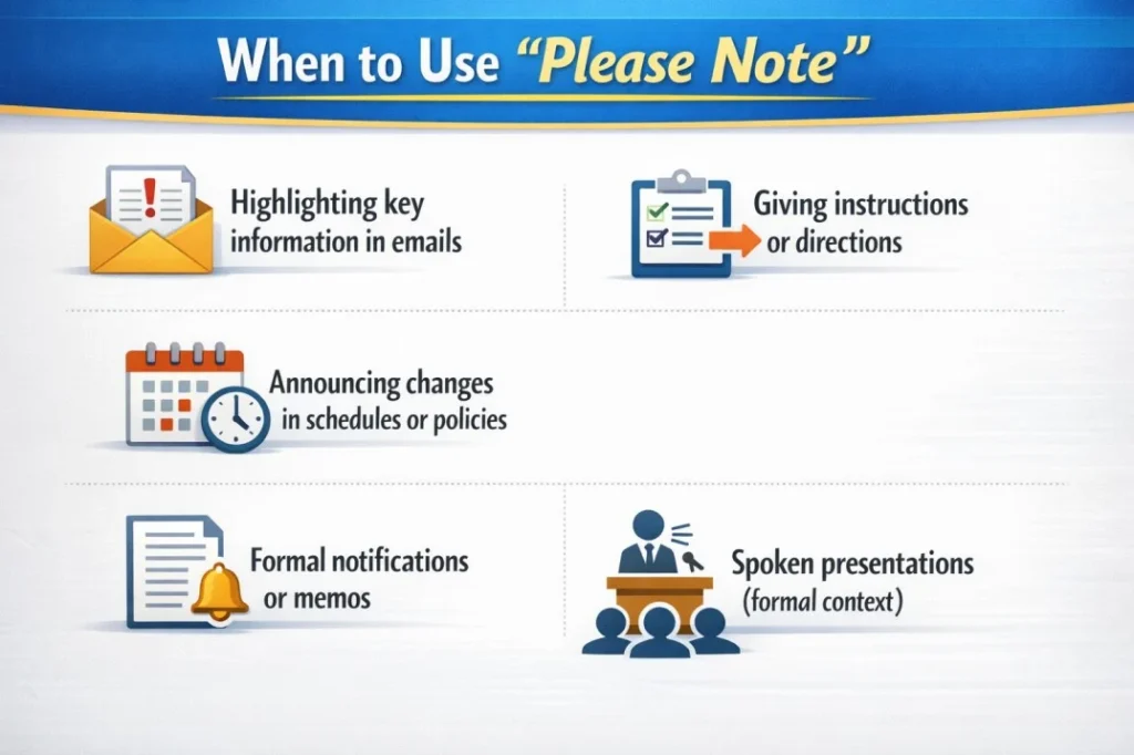 When to Use “Please Note”