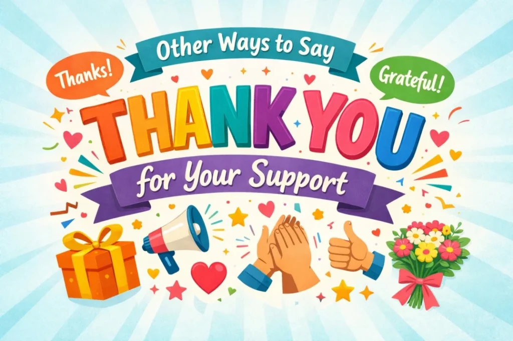 Other Ways to Say Thank You for Your Support