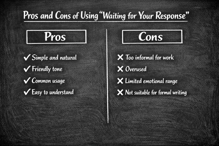 Pros and Cons of Using “Waiting for Your Response”