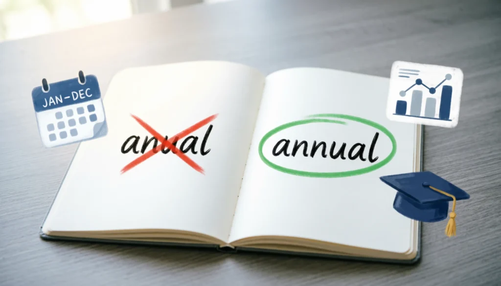 Anual or Annual: Correct Spelling and Meaning Explained