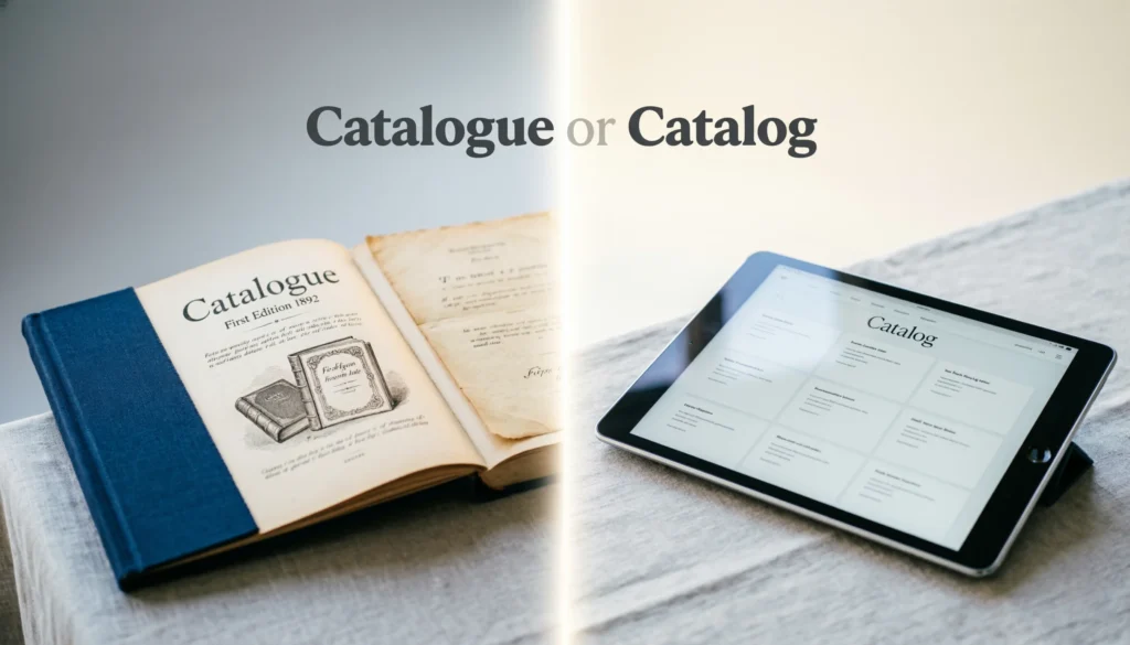 Catalogue or Catalog