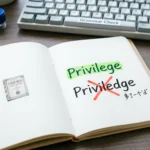 Privilege or Priviledge