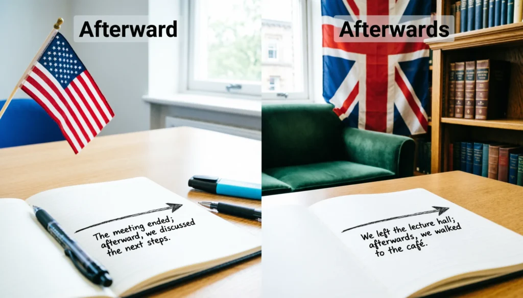 Afterward vs Afterwards