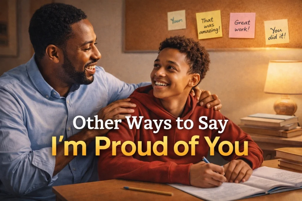 Other Ways to Say I’m Proud of You