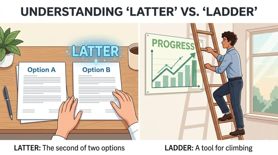 Is It Latter or Ladder