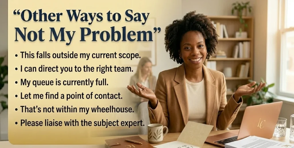 Other Ways to Say Not My Problem