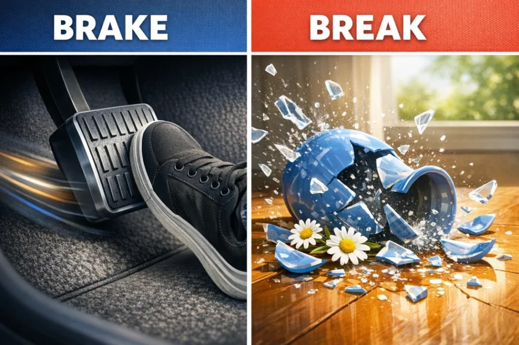 Brake vs Break