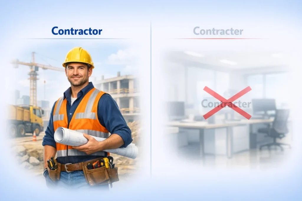 Contractor vs Contracter
