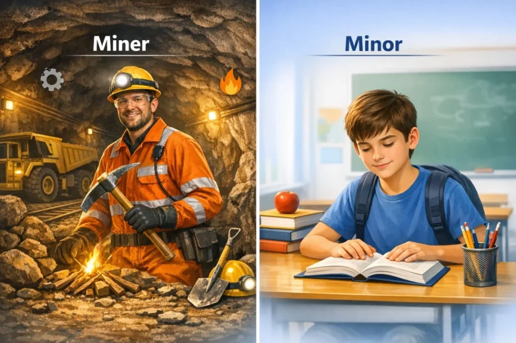 Miner vs Minor