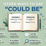 other ways to say could be
