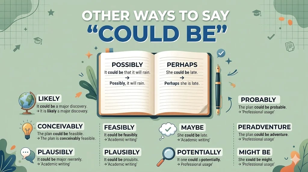 other ways to say could be