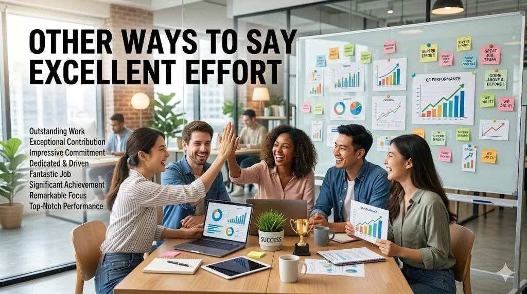 other ways to say excellent effort