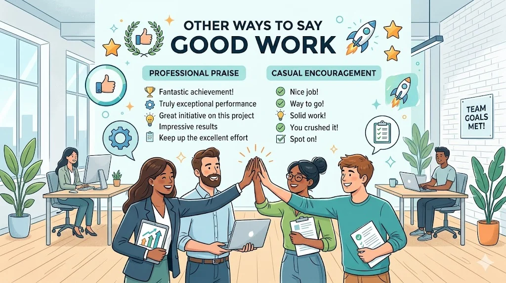 other ways to say good work