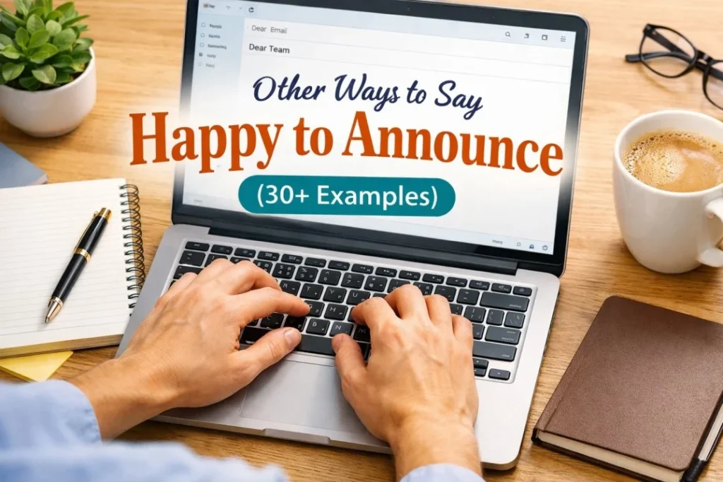 Other Ways to Say Happy to Announce