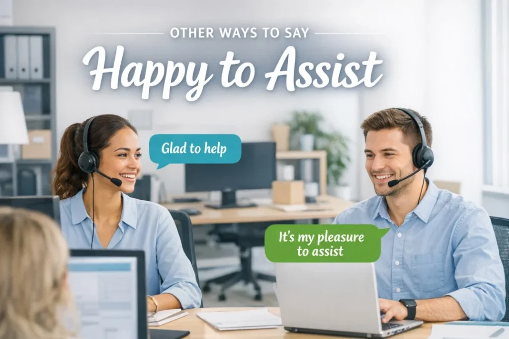 Other Ways to Say Happy to Assist