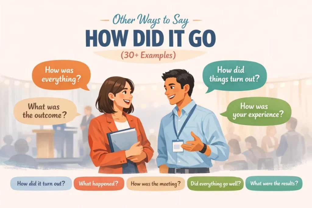 Other Ways to Say How Did It Go