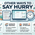 other ways to say hurry