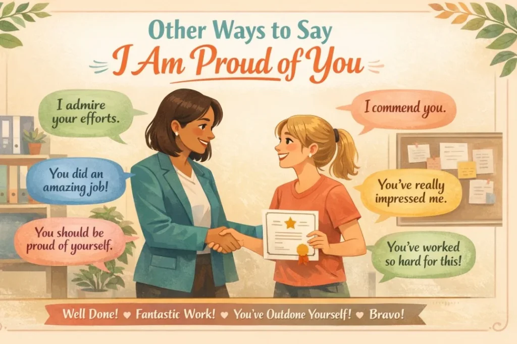 Other Ways to Say I Am Proud of You