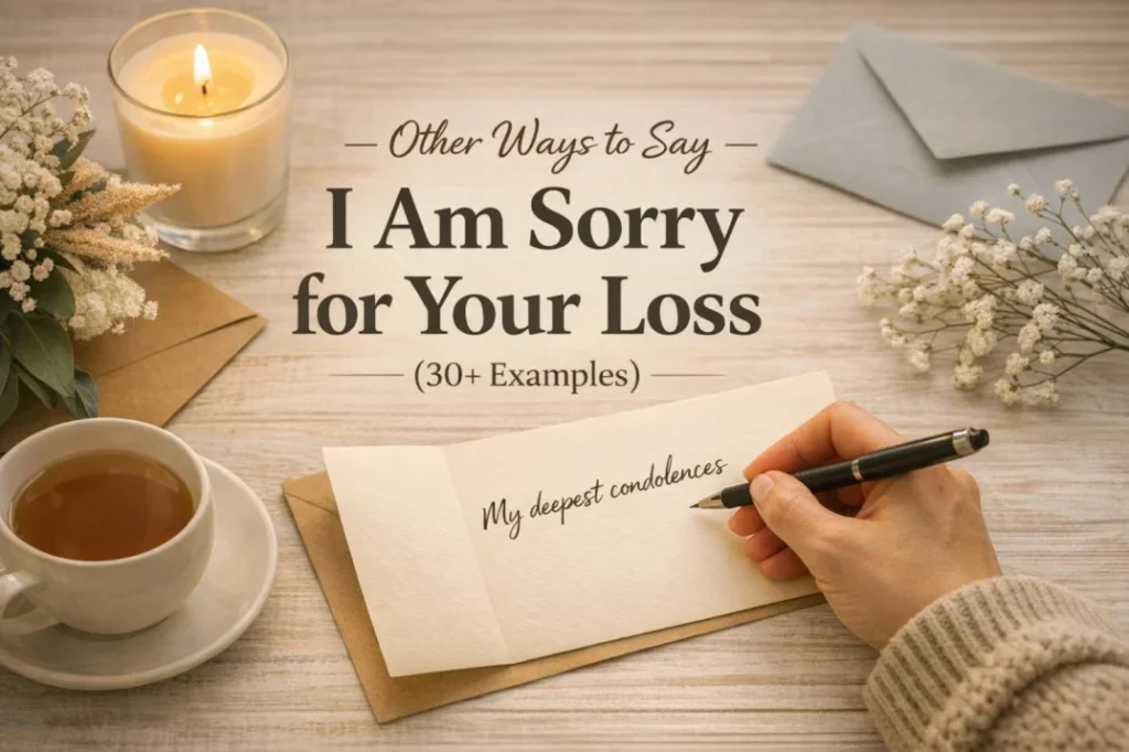Other Ways to Say I Am Sorry for Your Loss