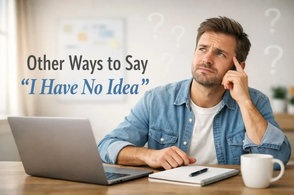 Other Ways to Say “I Have No Idea”