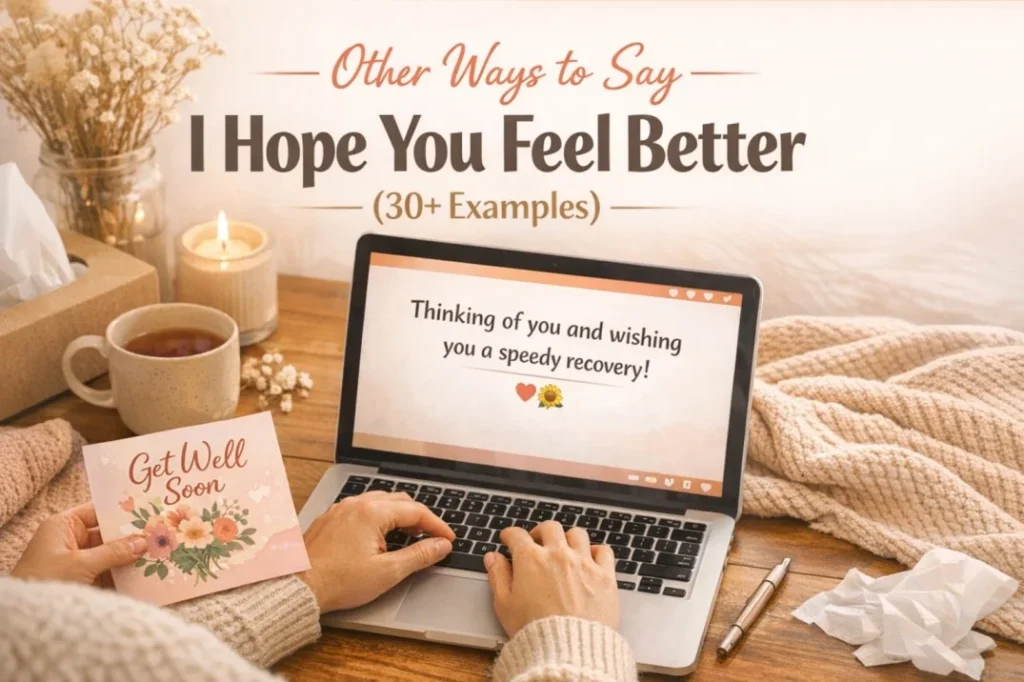 Other Ways to Say I Hope You Feel Better