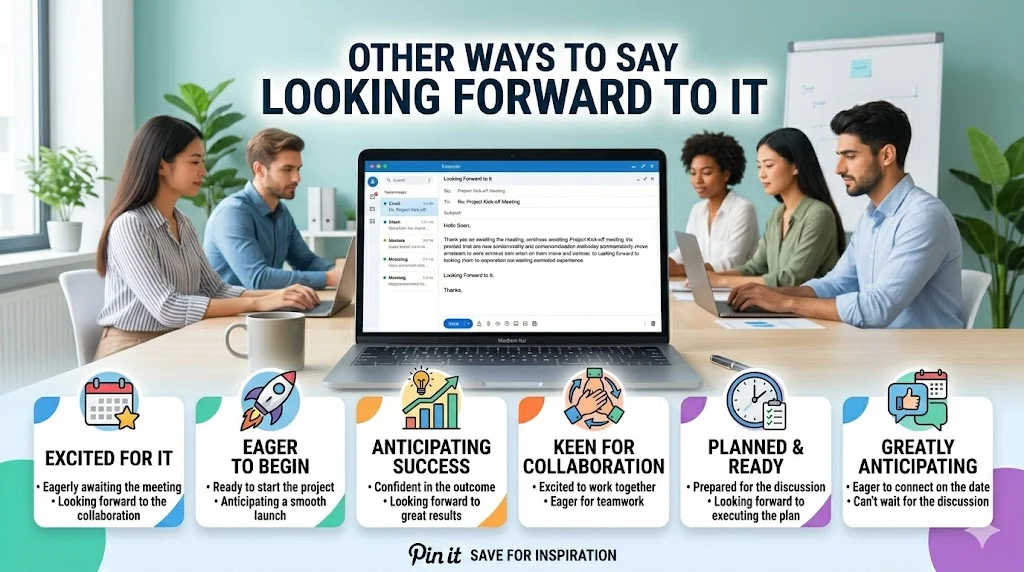 other ways to say looking forward to it