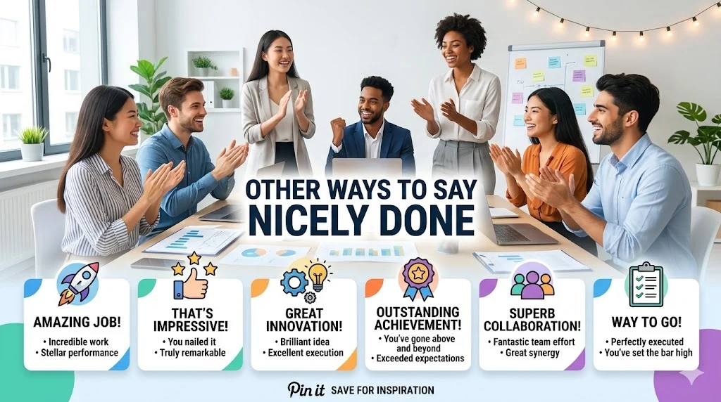 other ways to say nicely done