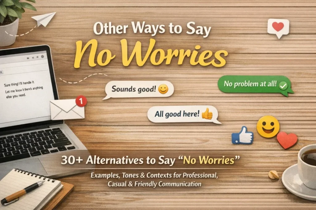 Other Ways to Say No Worries
