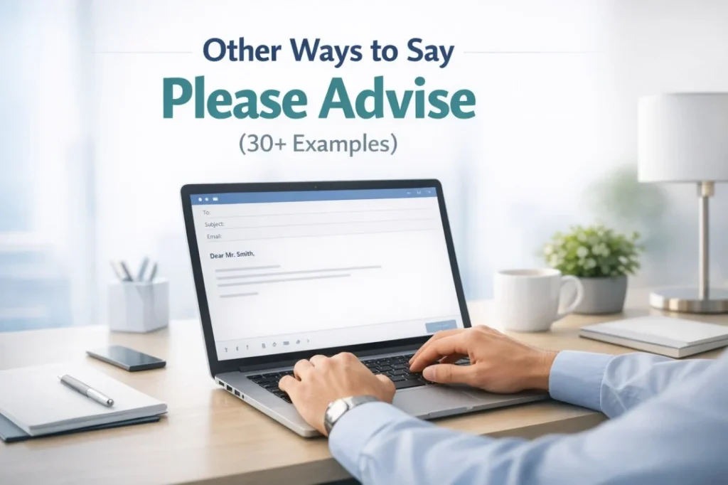 Other Ways to Say Please Advise