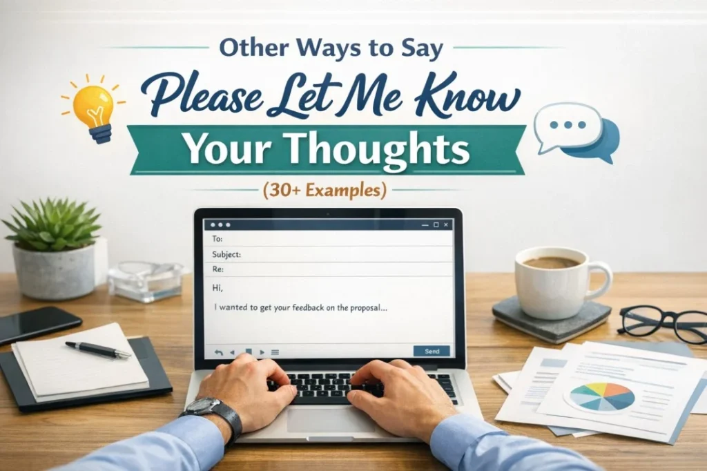 Other Ways to Say Please Let Me Know Your Thoughts