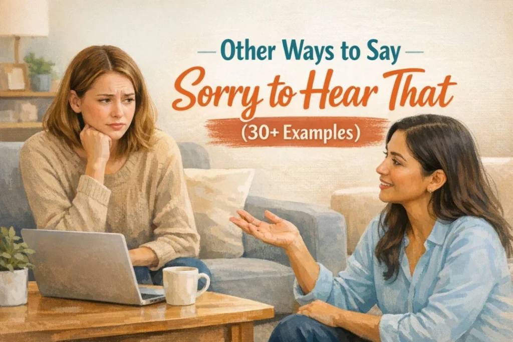 Other Ways to Say Sorry to Hear That